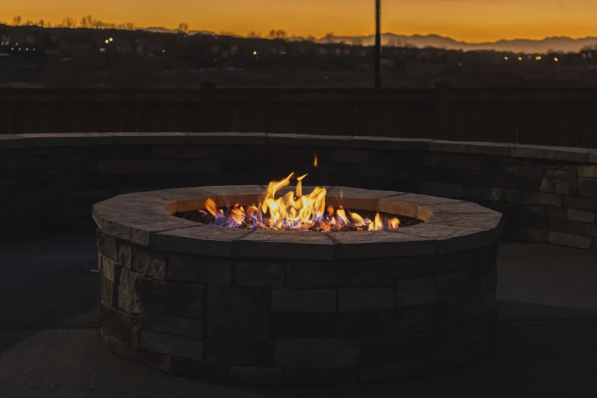 custom fire pit design Colorado