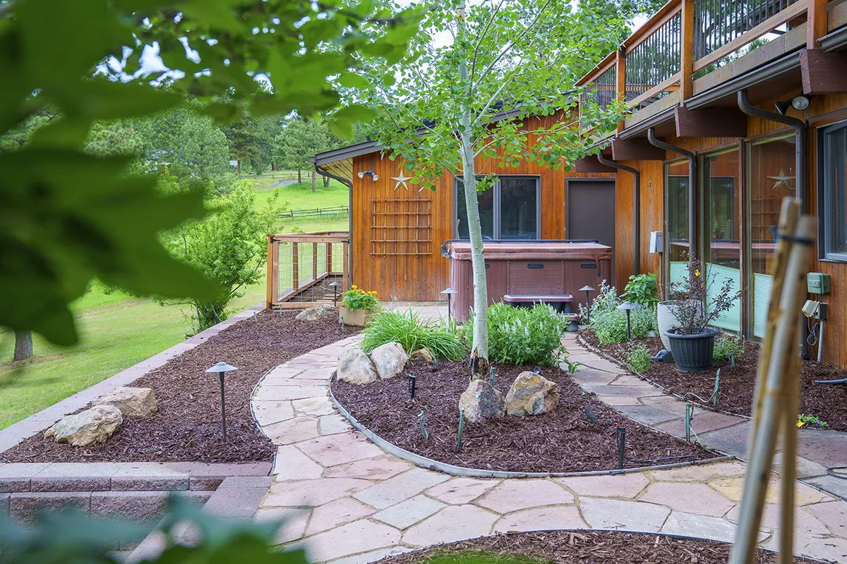 flagstone patio installation Colorado