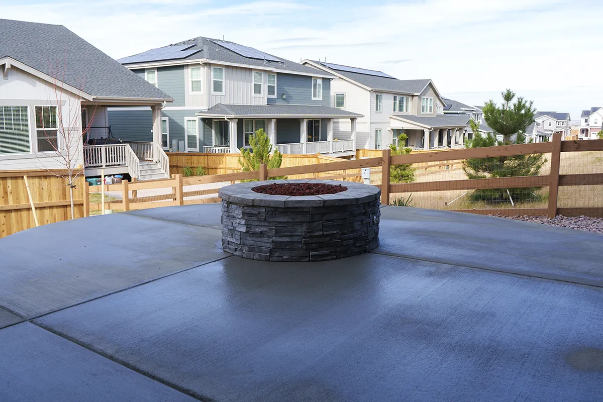outdoor fire pit construction Colorado